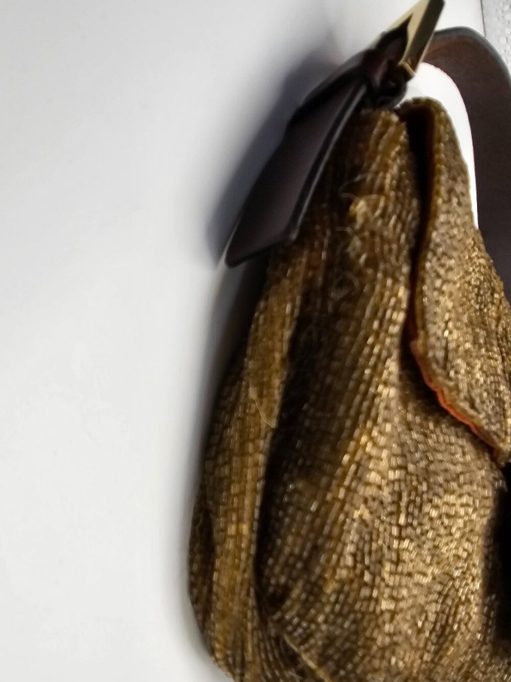Fendi Gold Beaded Baguette – Vintage Collector Piece (Rare) - Picture 7 of 14
